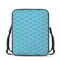French Bulldog Faces Pattern Print Rectangular Crossbody Bag
