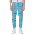 French Bulldog Faces Pattern Print Joggers