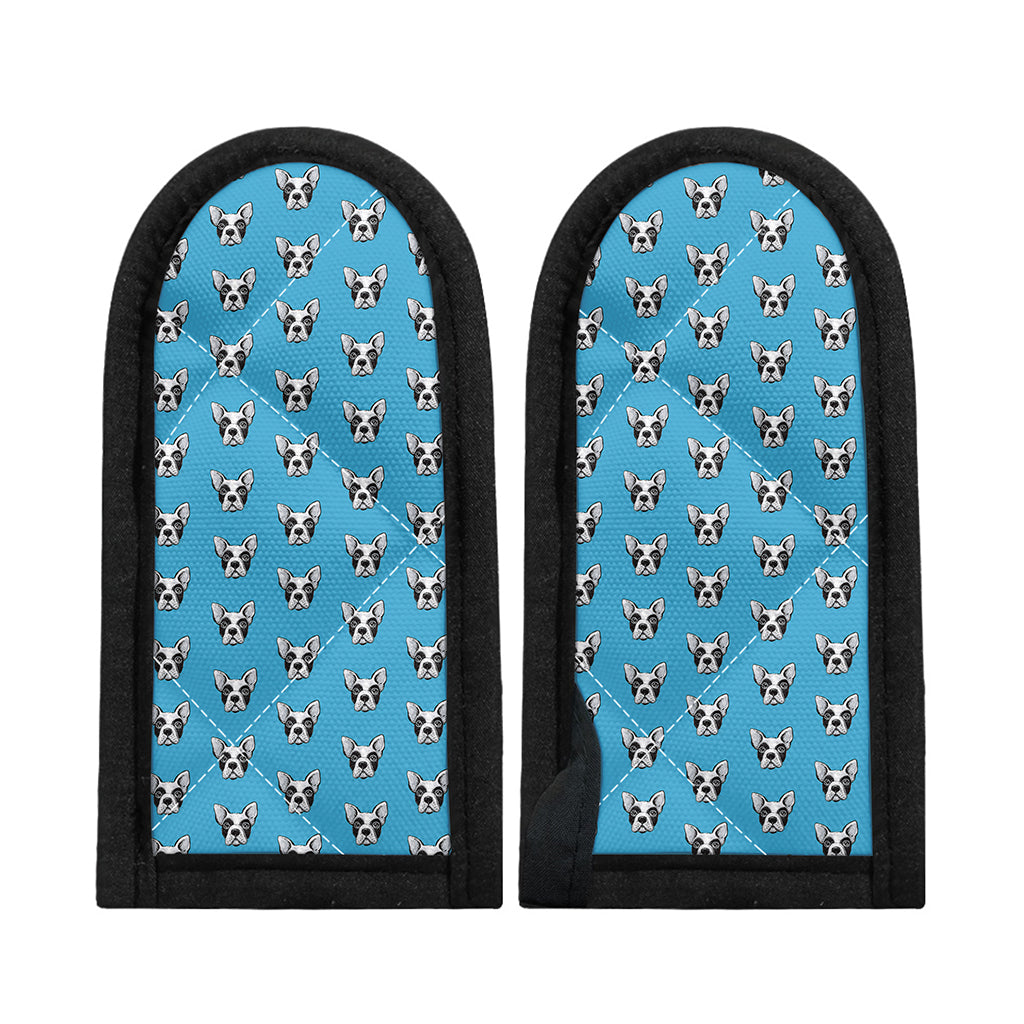French Bulldog Faces Pattern Print Skillet Handle Cover