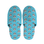 French Bulldog Faces Pattern Print Slippers