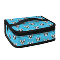 French Bulldog Faces Pattern Print Small Lunch Bag