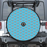 French Bulldog Faces Pattern Print Tire Cover With Camera Hole