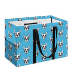 French Bulldog Faces Pattern Print Utility Tote Bag