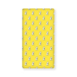 French Bulldog Puppy With Baseball Print Baby Crib Sheet