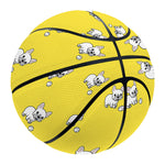 French Bulldog Puppy With Baseball Print Basketball