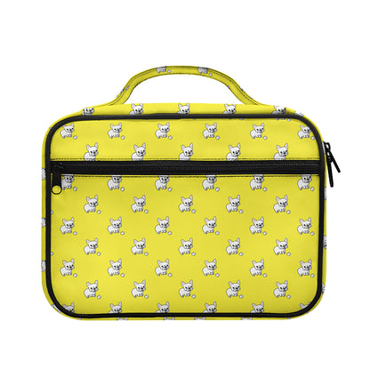 French Bulldog Puppy With Baseball Print Briefcase Bible Bag