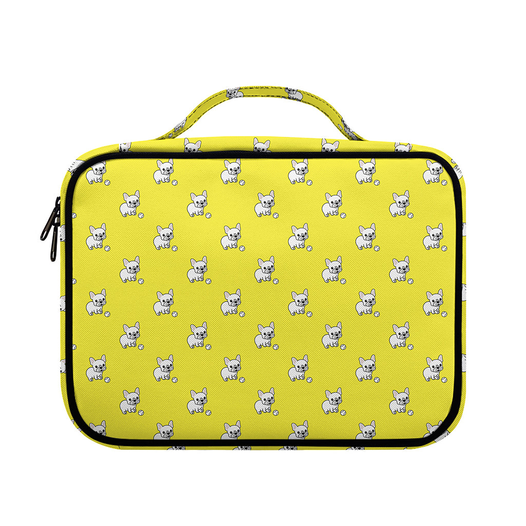 French Bulldog Puppy With Baseball Print Briefcase Bible Bag