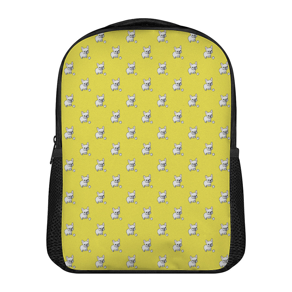 French Bulldog Puppy With Baseball Print Casual Backpack