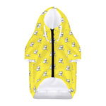 French Bulldog Puppy With Baseball Print Dog Zip Up Hoodie