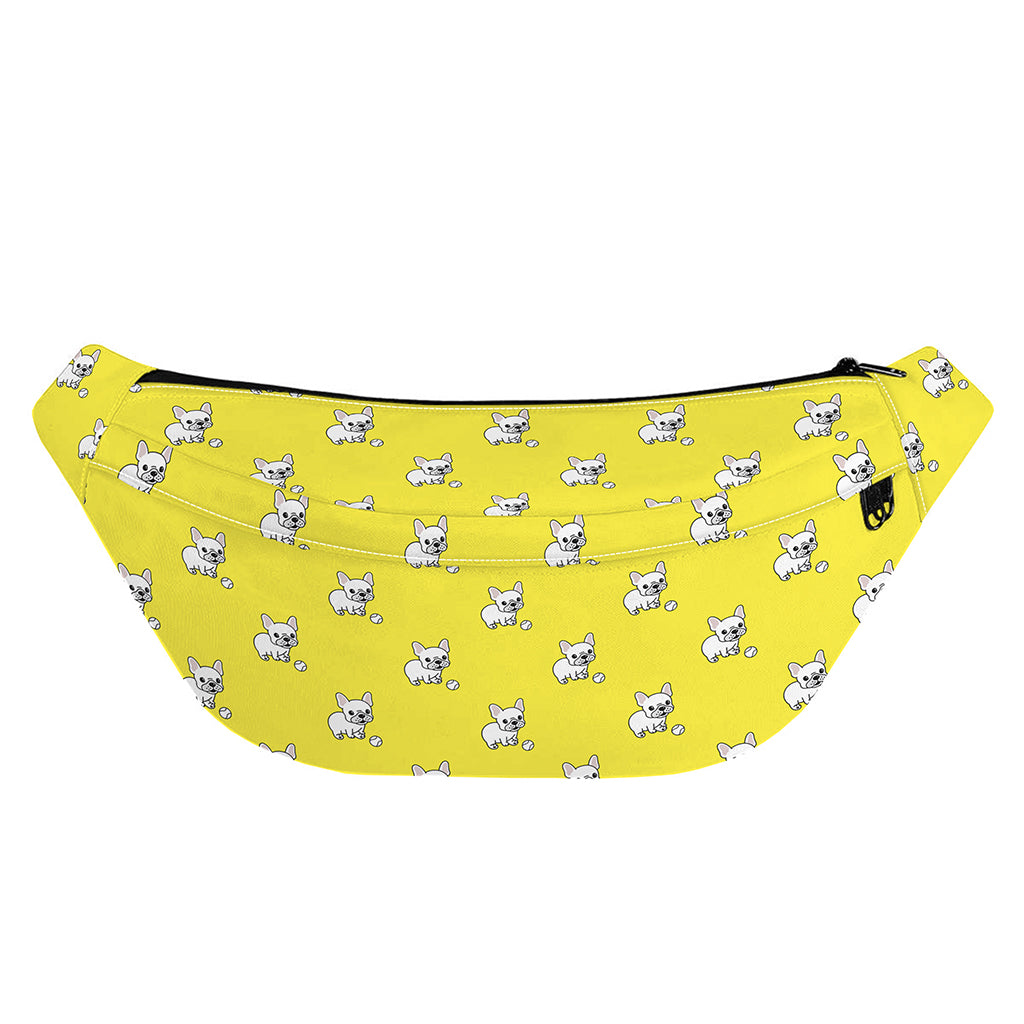 French Bulldog Puppy With Baseball Print Fanny Pack