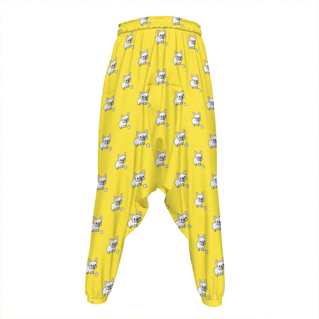 French Bulldog Puppy With Baseball Print Hammer Pants
