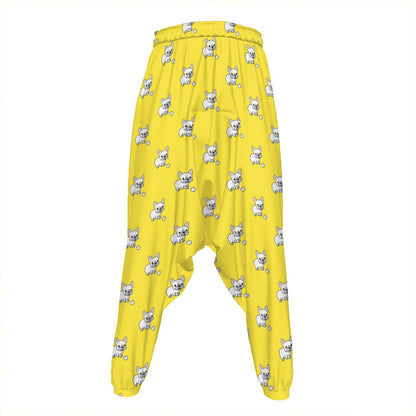 French Bulldog Puppy With Baseball Print Hammer Pants