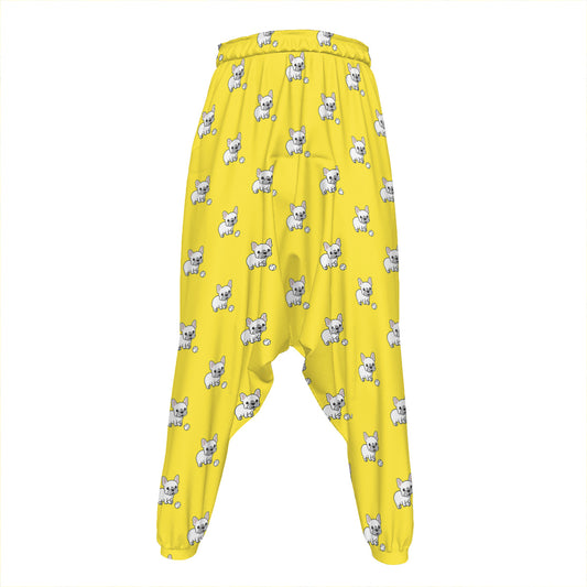 French Bulldog Puppy With Baseball Print Hammer Pants
