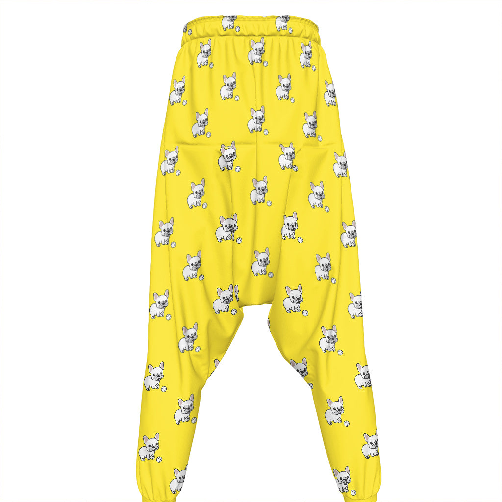 French Bulldog Puppy With Baseball Print Hammer Pants