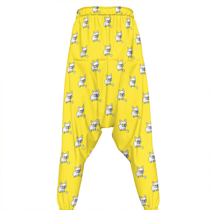 French Bulldog Puppy With Baseball Print Hammer Pants
