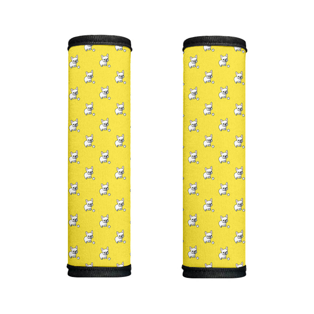 French Bulldog Puppy With Baseball Print Handle Covers