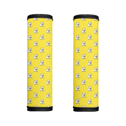 French Bulldog Puppy With Baseball Print Handle Covers