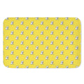 French Bulldog Puppy With Baseball Print Indoor Door Mat