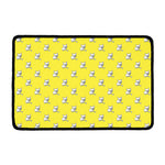 French Bulldog Puppy With Baseball Print Kitchen Mat