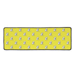 French Bulldog Puppy With Baseball Print Long Kitchen Mat