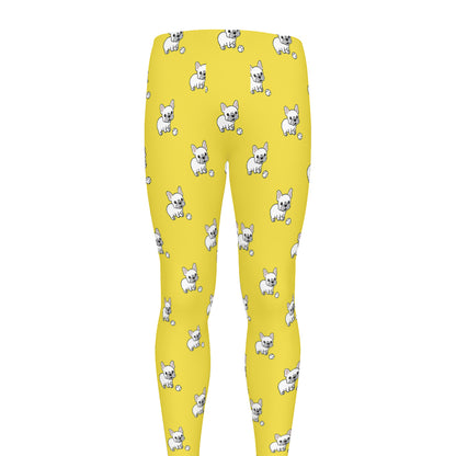 French Bulldog Puppy With Baseball Print Men's leggings