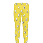 French Bulldog Puppy With Baseball Print Men's leggings