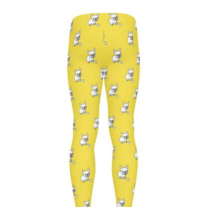 French Bulldog Puppy With Baseball Print Men's leggings