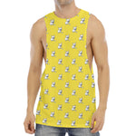 French Bulldog Puppy With Baseball Print Men's Muscle Tank Top