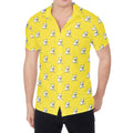 French Bulldog Puppy With Baseball Print Men's Shirt