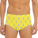 French Bulldog Puppy With Baseball Print Men's Triangle Swim Briefs