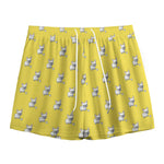 French Bulldog Puppy With Baseball Print Mesh Shorts