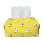 French Bulldog Puppy With Baseball Print Rectangle Tissue Box Cover