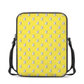 French Bulldog Puppy With Baseball Print Rectangular Crossbody Bag
