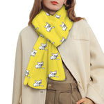 French Bulldog Puppy With Baseball Print Scarf