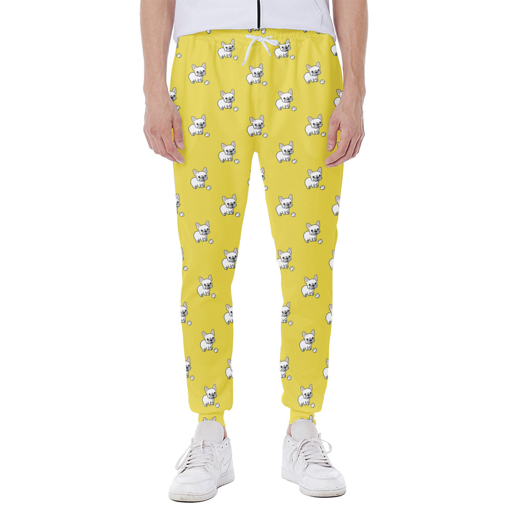 French Bulldog Puppy With Baseball Print Scuba Joggers