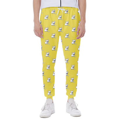 French Bulldog Puppy With Baseball Print Scuba Joggers