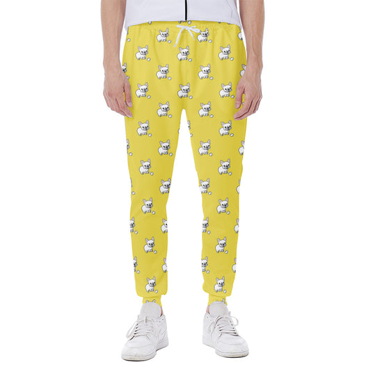 French Bulldog Puppy With Baseball Print Scuba Joggers