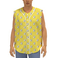 French Bulldog Puppy With Baseball Print Sleeveless Baseball Jersey