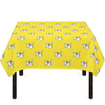 French Bulldog Puppy With Baseball Print Tablecloth