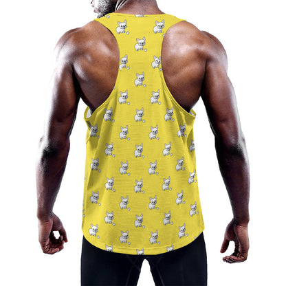 French Bulldog Puppy With Baseball Print Training Tank Top