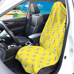 French Bulldog Puppy With Baseball Print Waterproof Car Seat Cover