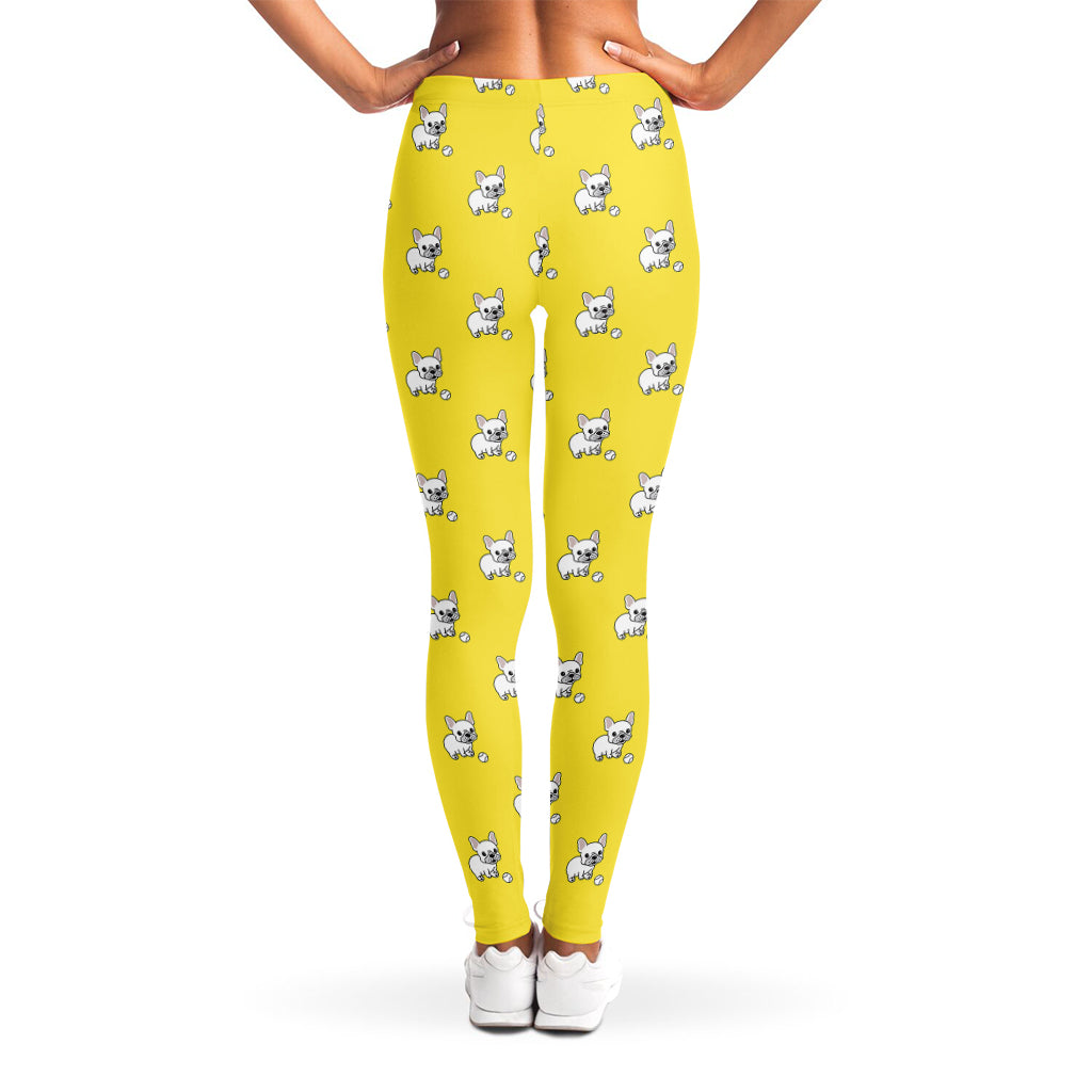 French Bulldog Puppy With Baseball Print Women's Leggings