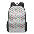 French Bulldog Reading Book Print 17 Inch Backpack
