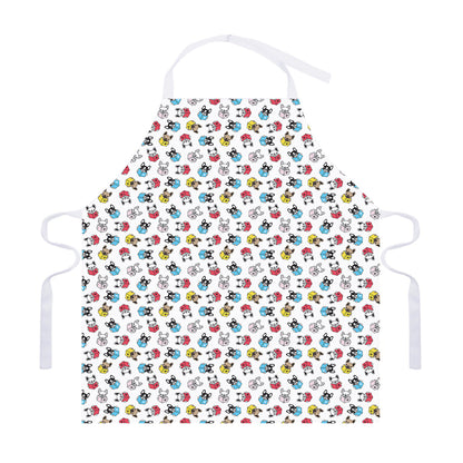 French Bulldog Reading Book Print Adjustable Apron