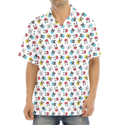 French Bulldog Reading Book Print Aloha Shirt