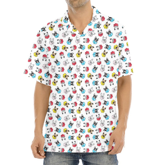 French Bulldog Reading Book Print Aloha Shirt