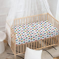 French Bulldog Reading Book Print Baby Crib Sheet