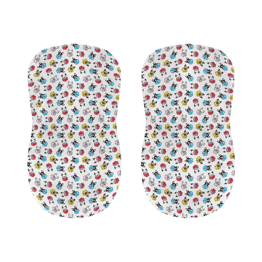 French Bulldog Reading Book Print Bar Stool Covers