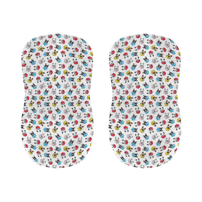 French Bulldog Reading Book Print Bar Stool Covers