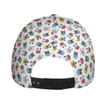 French Bulldog Reading Book Print Baseball Cap